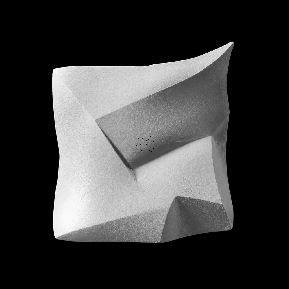 The current monochrome artwork at State 000164, showing 164 permanently erased pixels